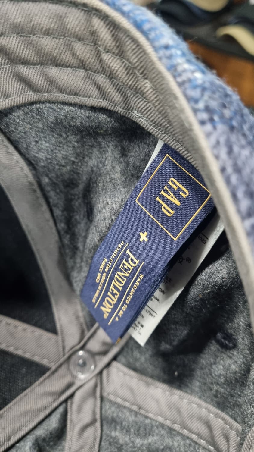 펜들턴 x GAP (겨울용) 체크볼캡 공용 울100% 상품이미지3