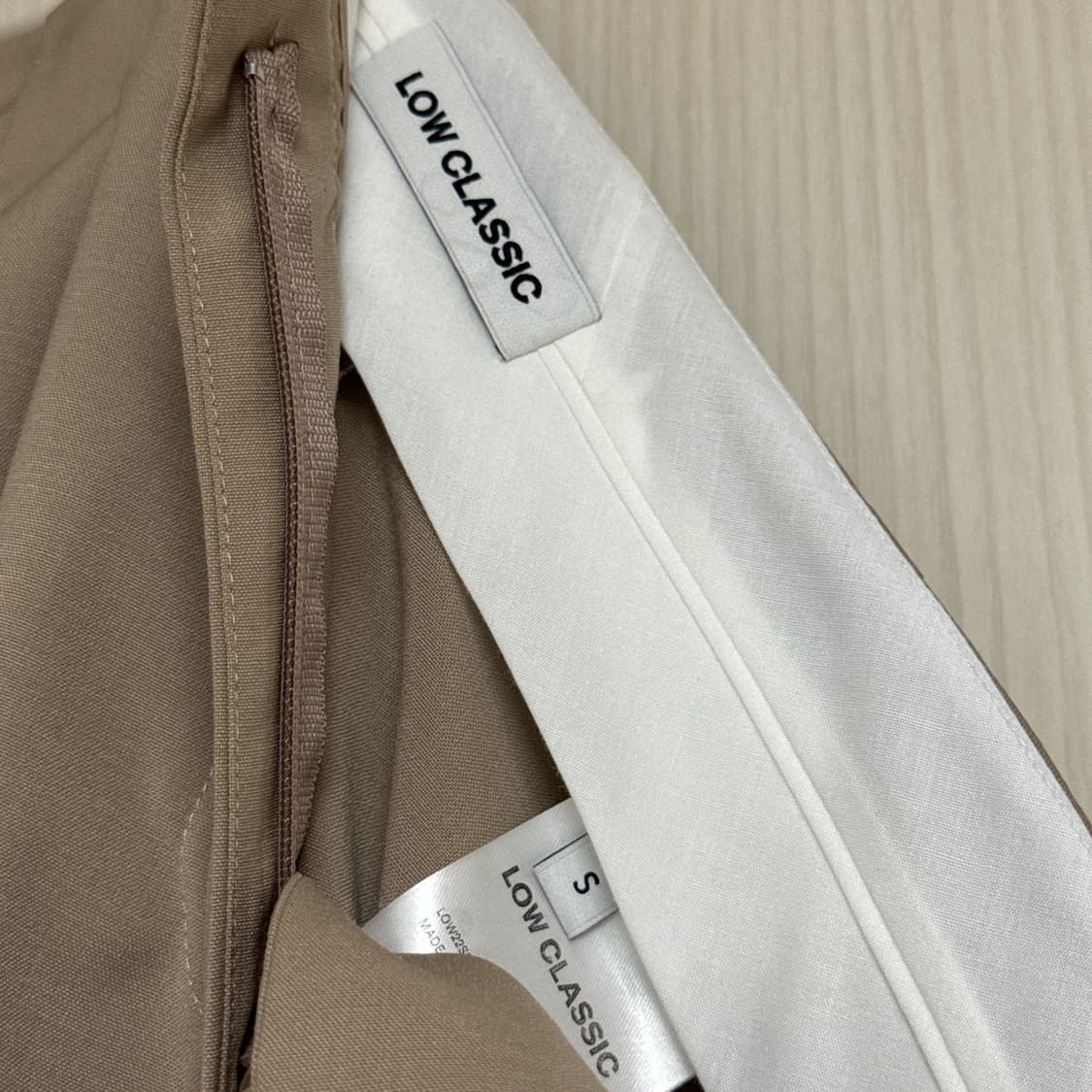 low rise trouser - beige 상품이미지4