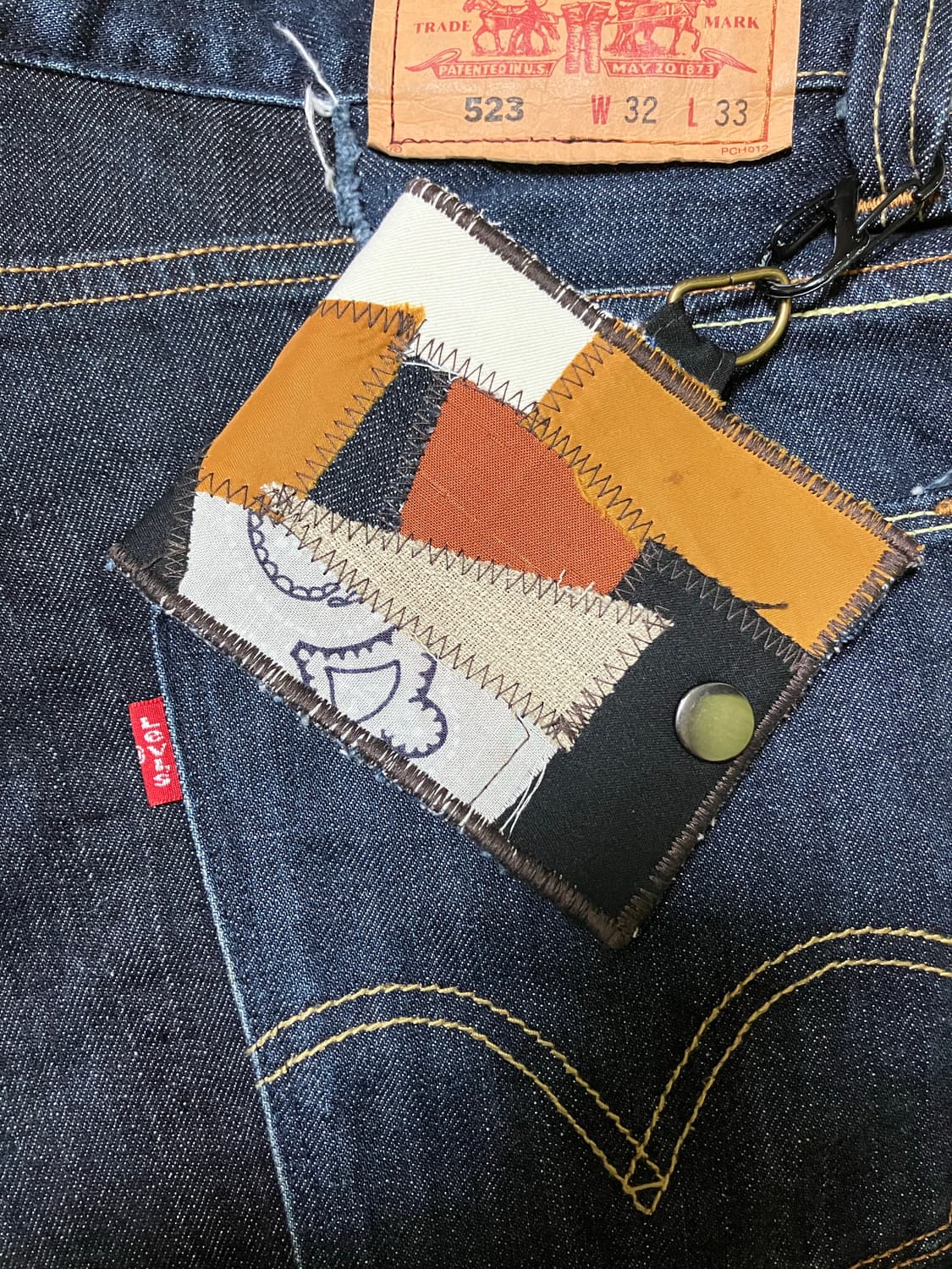 Tot0_ [Levis patchwork half wallet] 상품이미지6