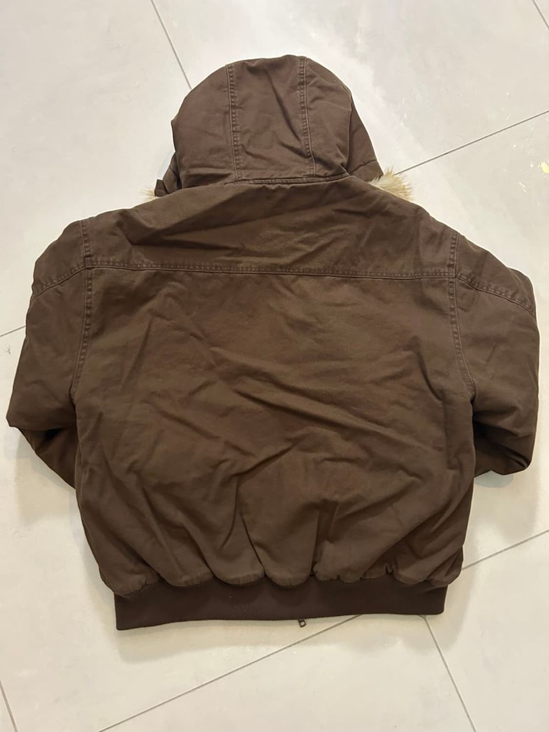 FAKE FUR ZIP UP 양방향 인조 모피 지퍼 후드 블라우스 상품이미지4