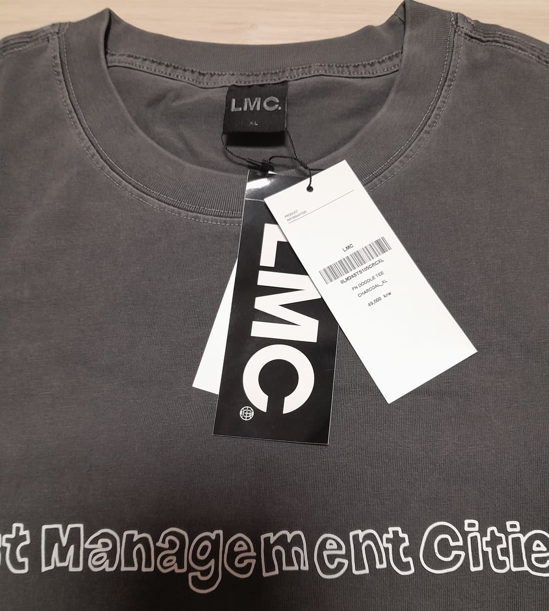 💥(새상품) LMC 피그먼트 다잉 챠콜 (XL)  
 상품이미지6