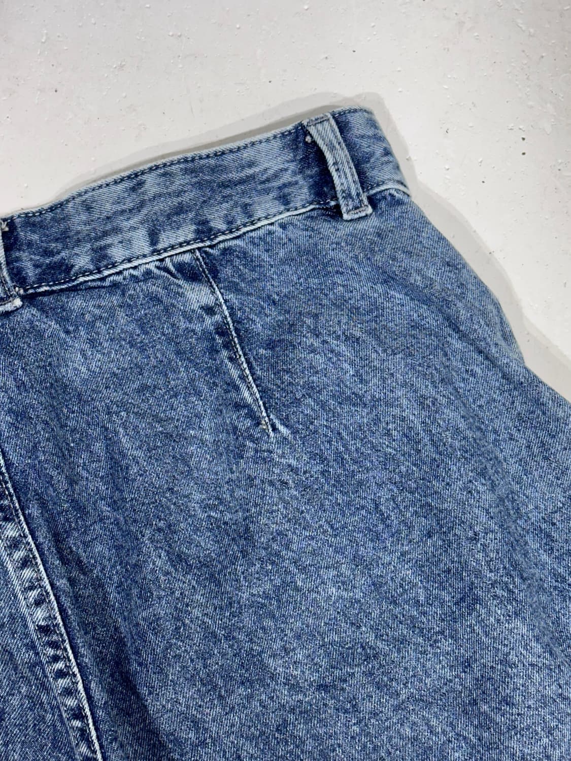 일본 빈티지 중청 데님 카고 와이드 청 카고 팬츠 XL 상품이미지6