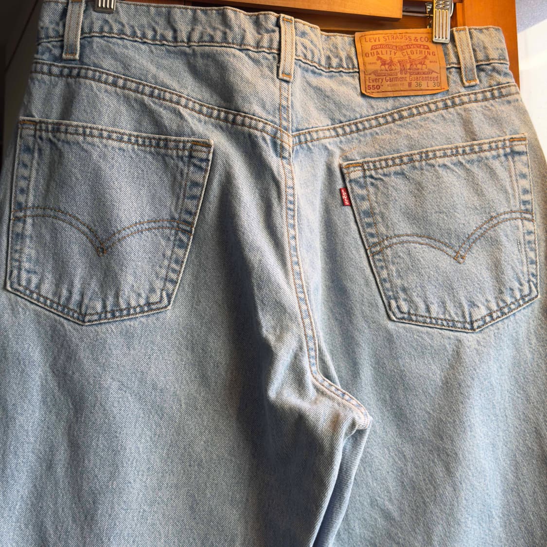 90s 리바이스 550 데님팬츠 W36 L30 상품이미지9