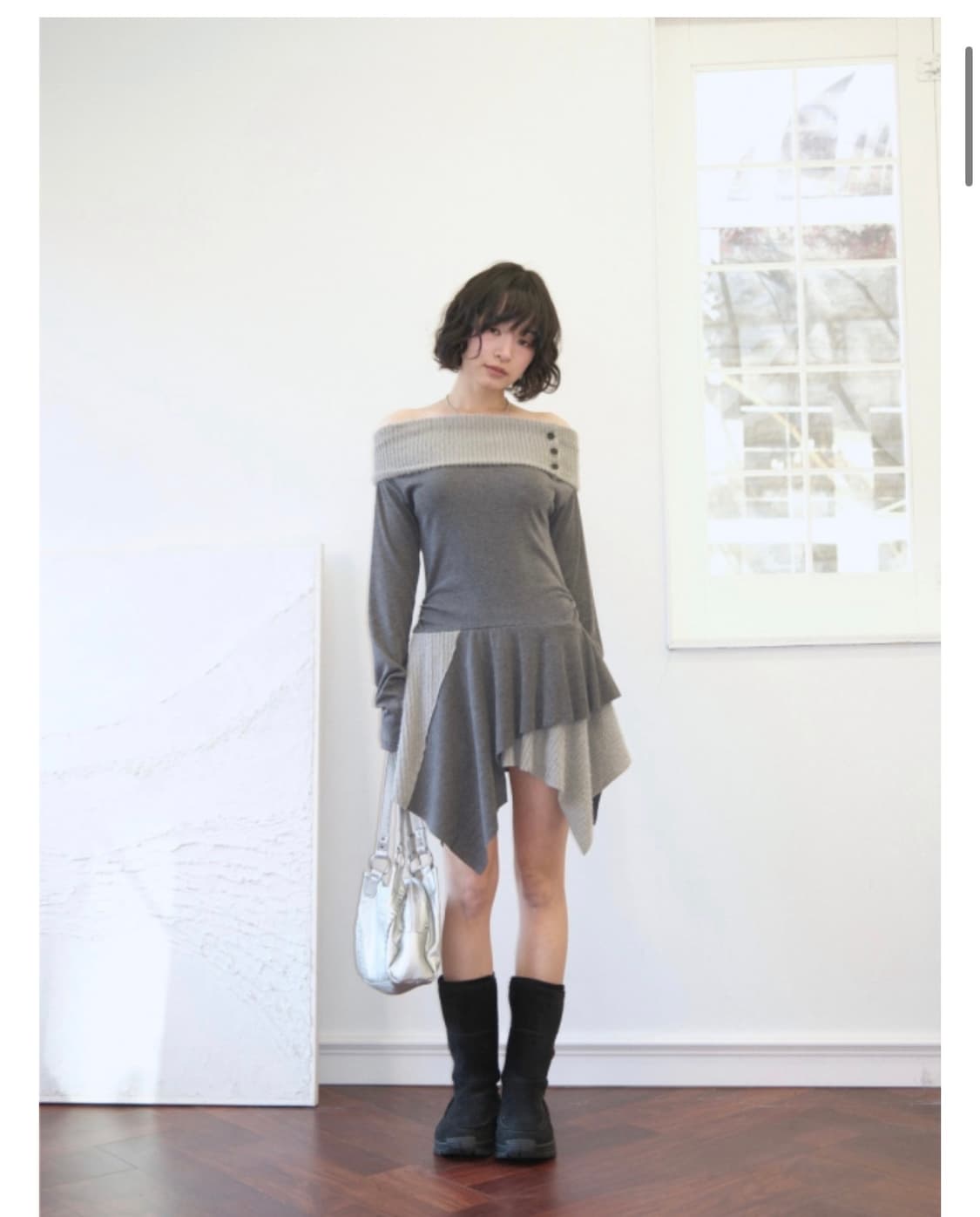 애즈온 ason FAYE OFF-SHOULDER DRESS 원피스 상품이미지1