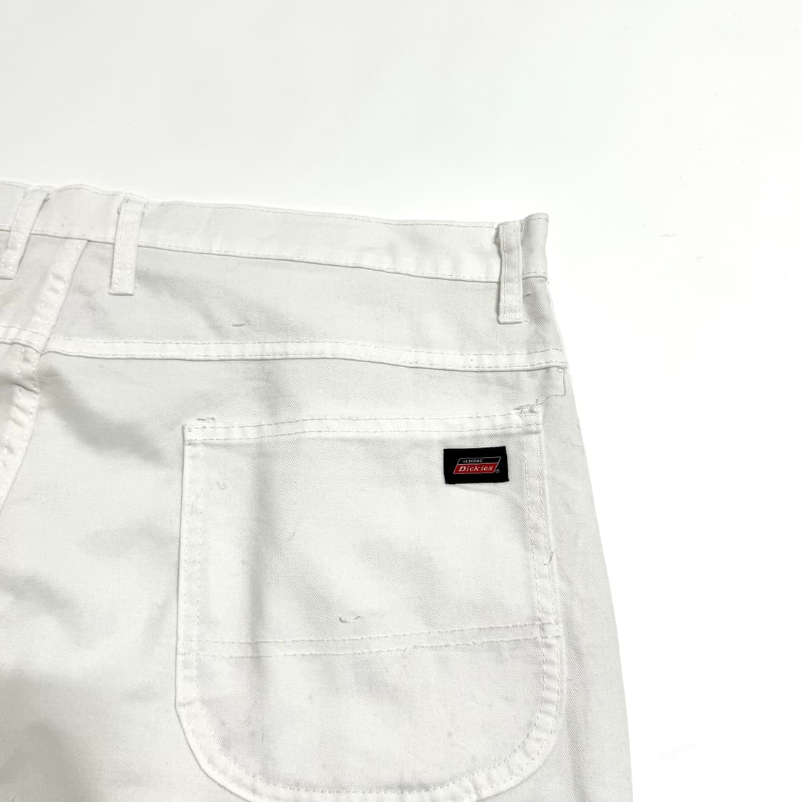 디키즈 화이트 코튼 카펜더 워크팬츠 상품이미지5
