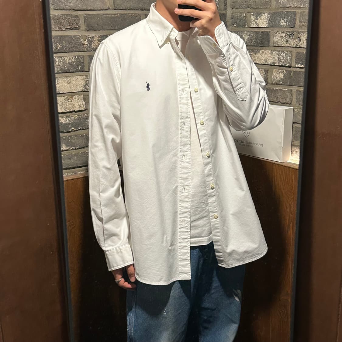 L) 폴로 랄프로렌 클래식핏 가먼트다이 셔츠 큐알탭 신형 상품이미지9