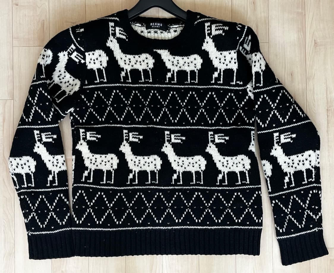 빔즈 하트 노드릭 니트 M Size 상품이미지1