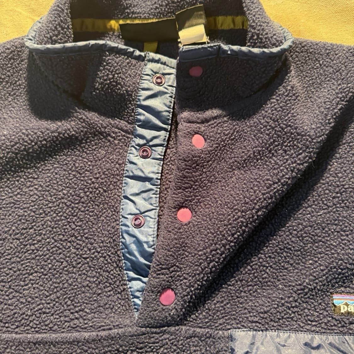 90s 자메이카 파타고니아 신칠라 스냅-T 네이비 상품이미지2