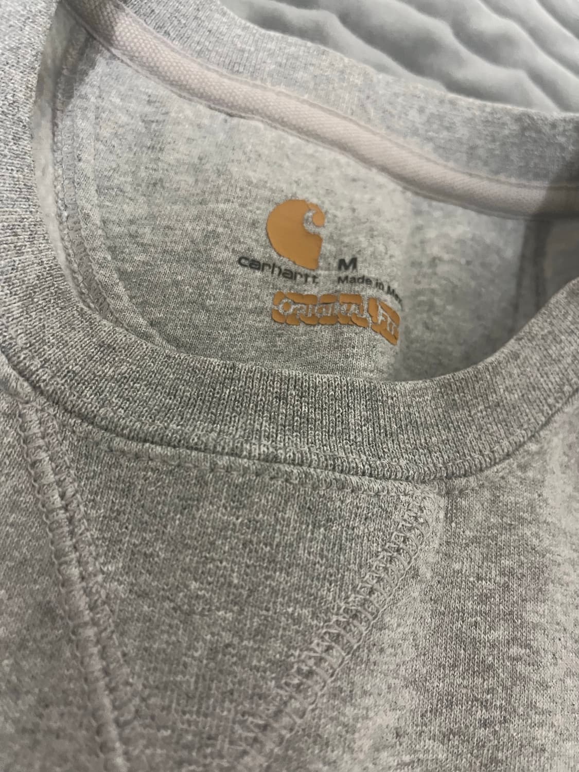 칼하트 그레이 맨투맨 M 상품이미지2