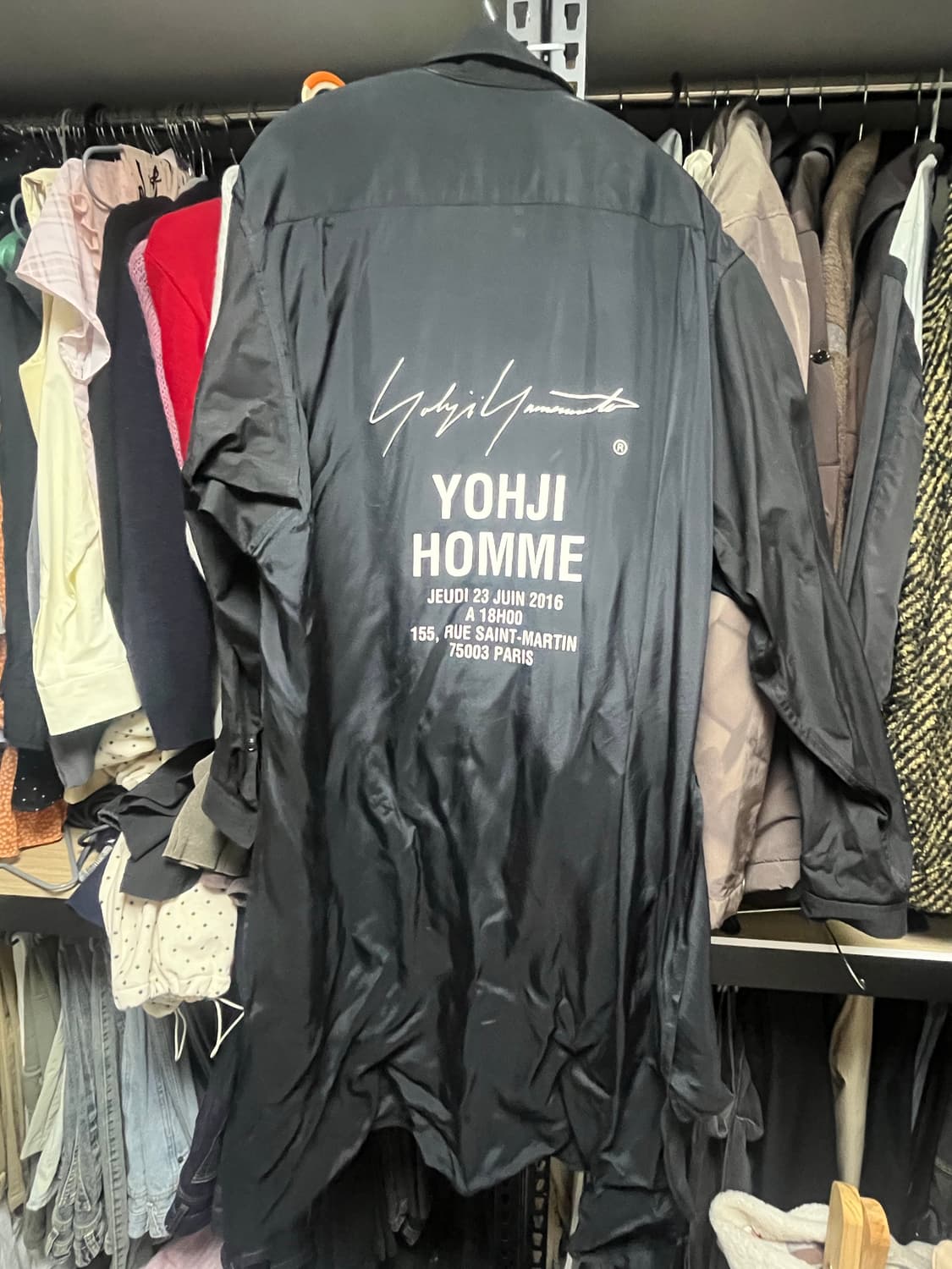 요지야마모토 뿌르옴므 스태프 셔츠 상품이미지2