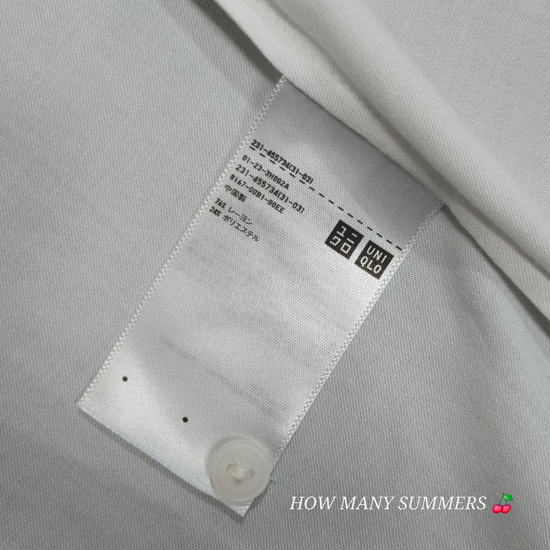 유니클로 여성 레이온 긴팔 셔츠 S 화이트 부드러운 소재 기본 블라우스
 상품이미지6