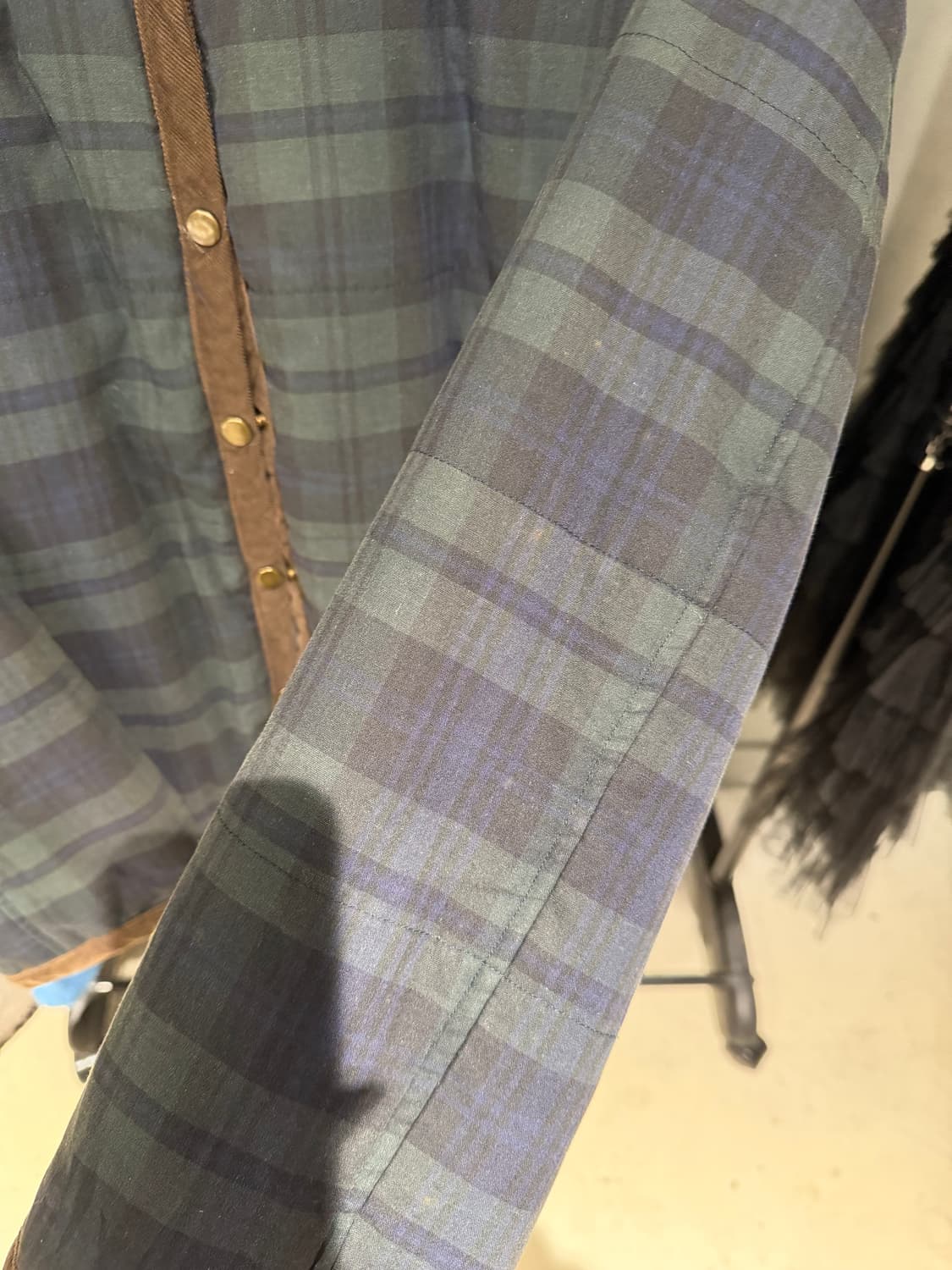 check pattern fur trimming jacket 상품이미지10