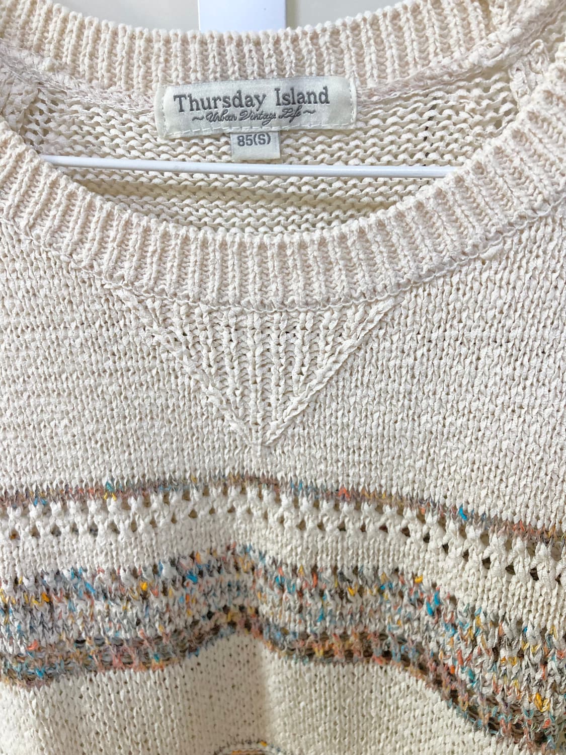 써스데이아일랜드 반팔 니트 상품이미지2