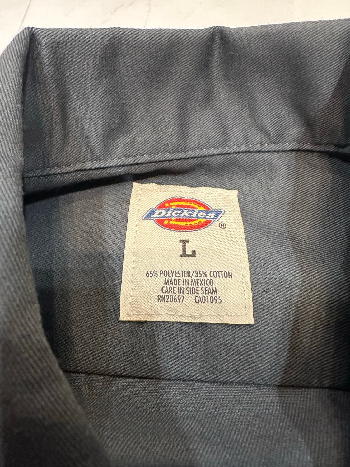 [L]디키즈 워크셔츠 다크그레이 상품이미지4