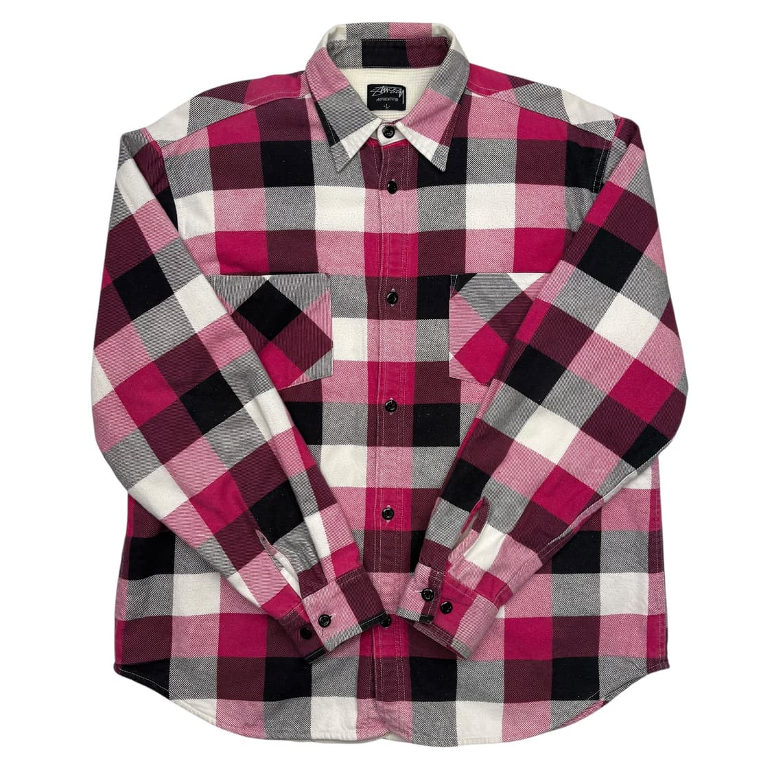 스투시 써멀 플레이드 체크 셔츠 자켓 L 상품이미지1