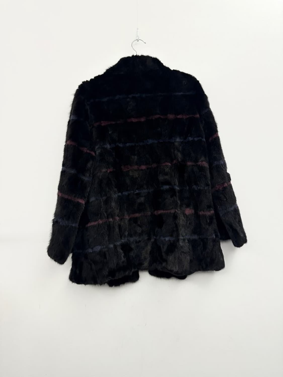 Stripe string jindo mink fur jacket/진도밍크 상품이미지3