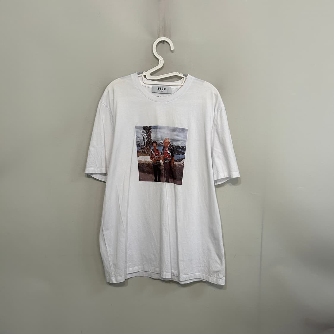 MSGM 프린팅 반팔 티셔츠 L 남성 상품이미지1