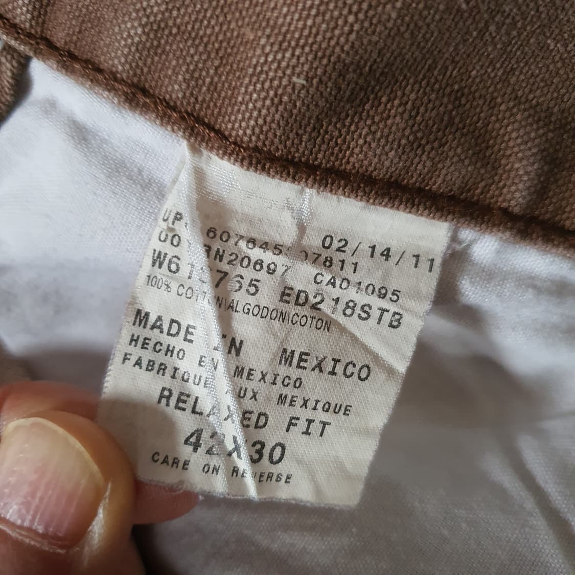 빅사이즈 디키즈 카펜터 헤비 캔버스 빈티지 팬츠 No.55 상품이미지4