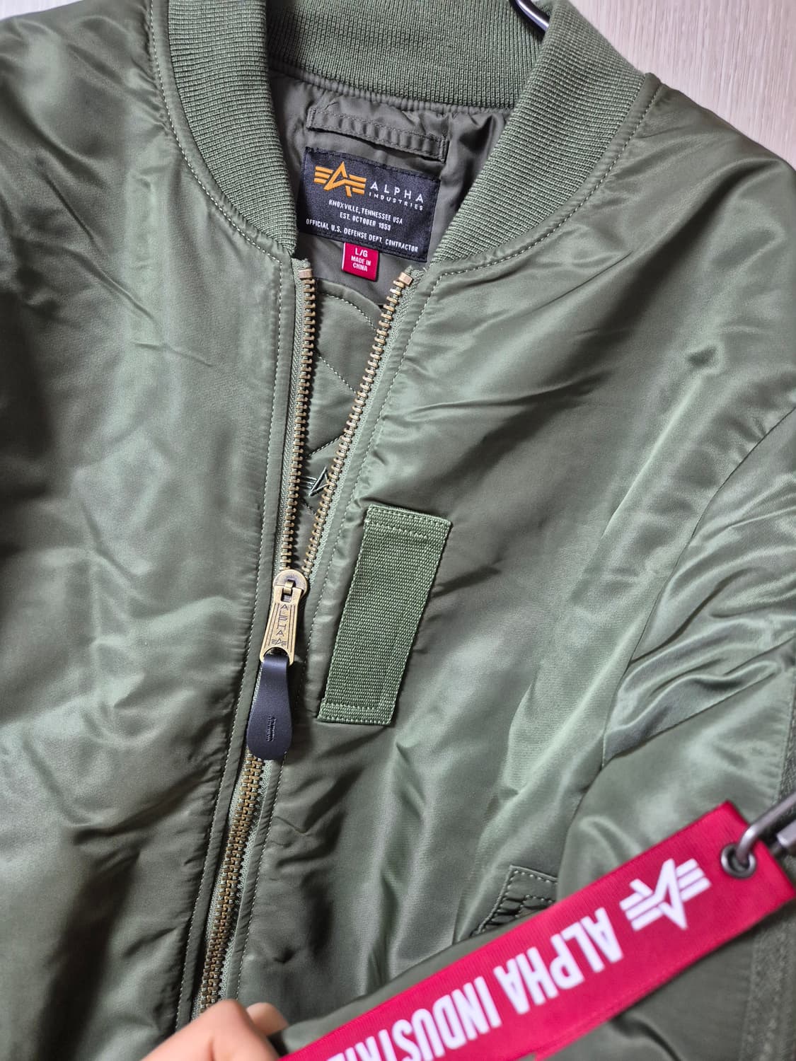 알파 인더스트리 MA-1 봄버 모드 플라이트 자켓 마원 파일럿 항공점퍼 상품이미지5