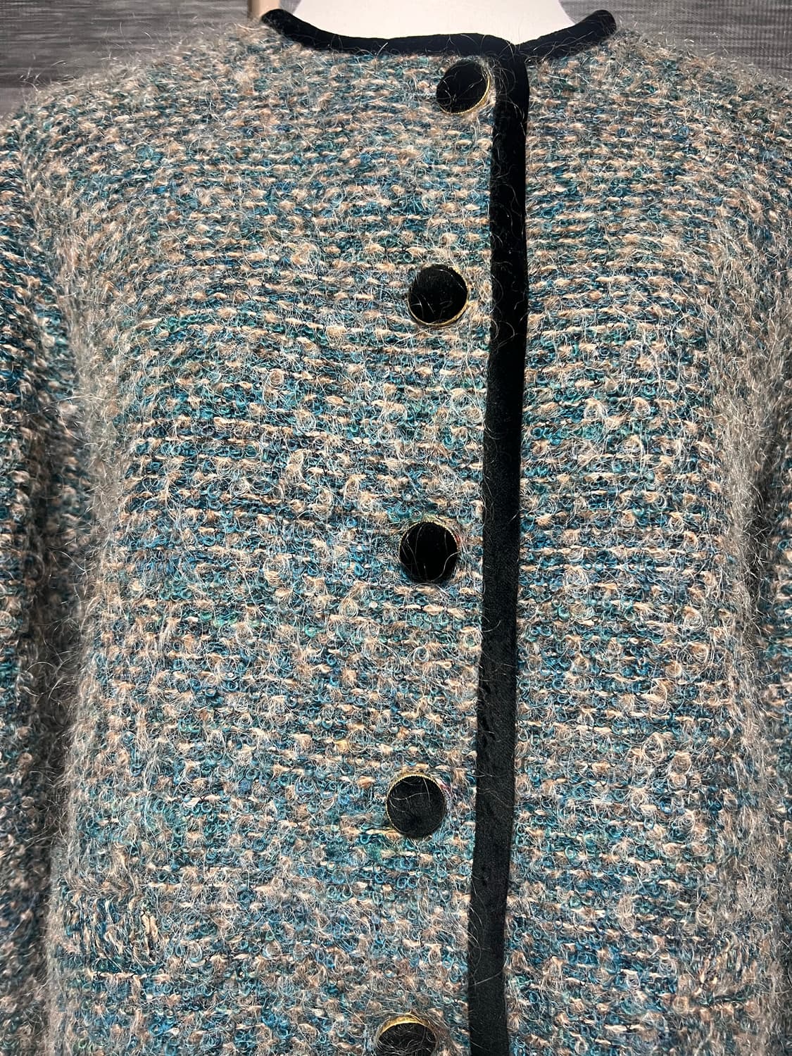 트위드 배색 가디건  상품이미지2