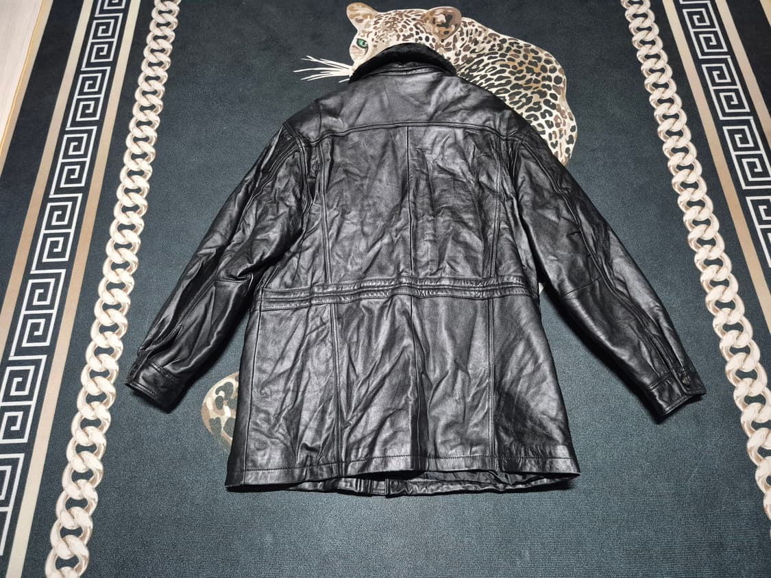 90's 토스카나 TOSKANA 양가죽 레더 무스탕 자켓 M 상품이미지6