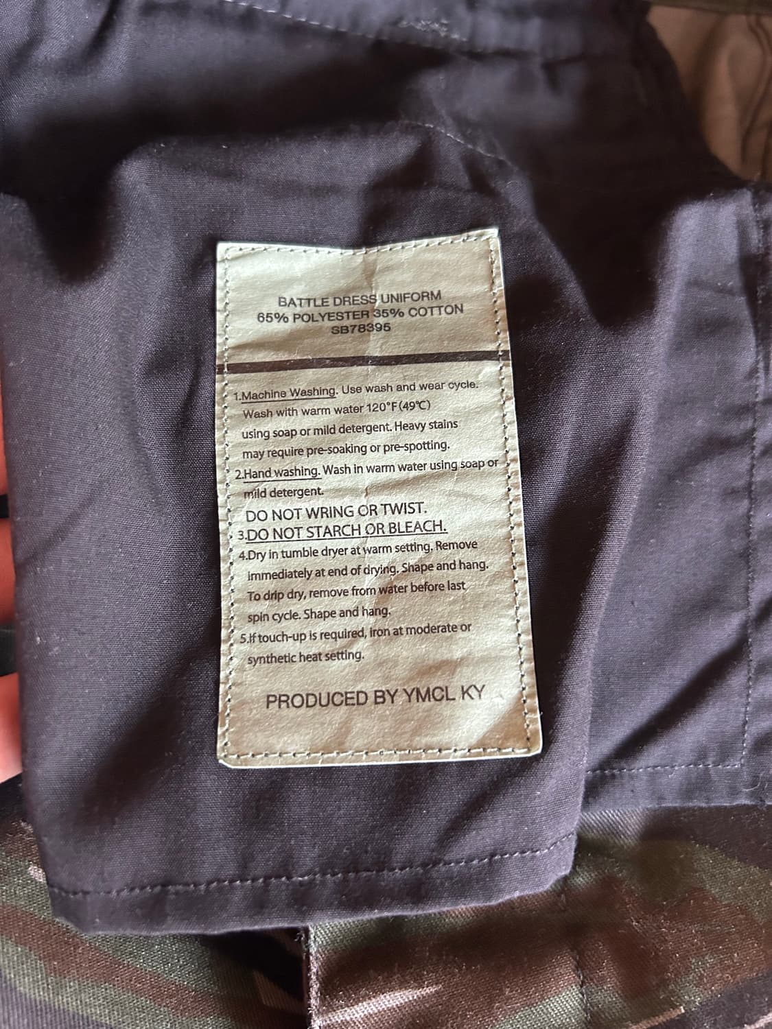 YMCL KY 타이거카모 BDU팬츠  상품이미지5