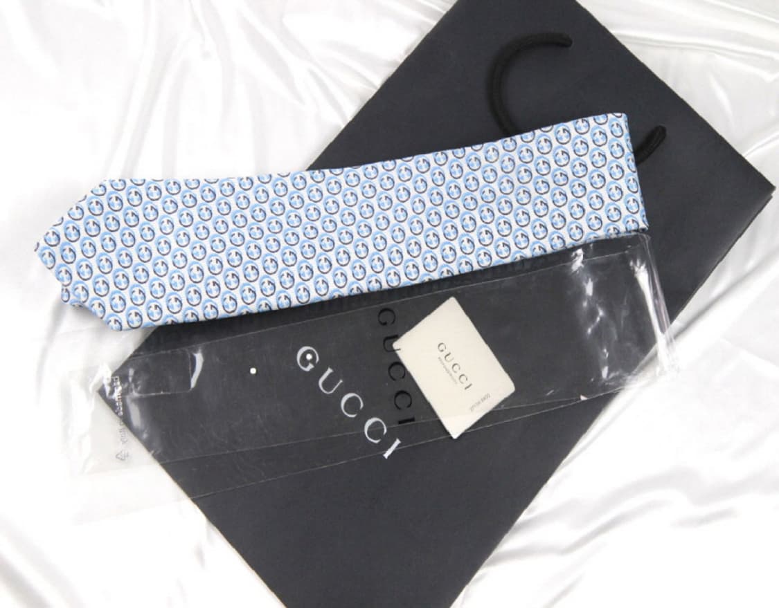 구찌 8.7cm A+등급 GG로고 남자 명품 넥타이 상품이미지1