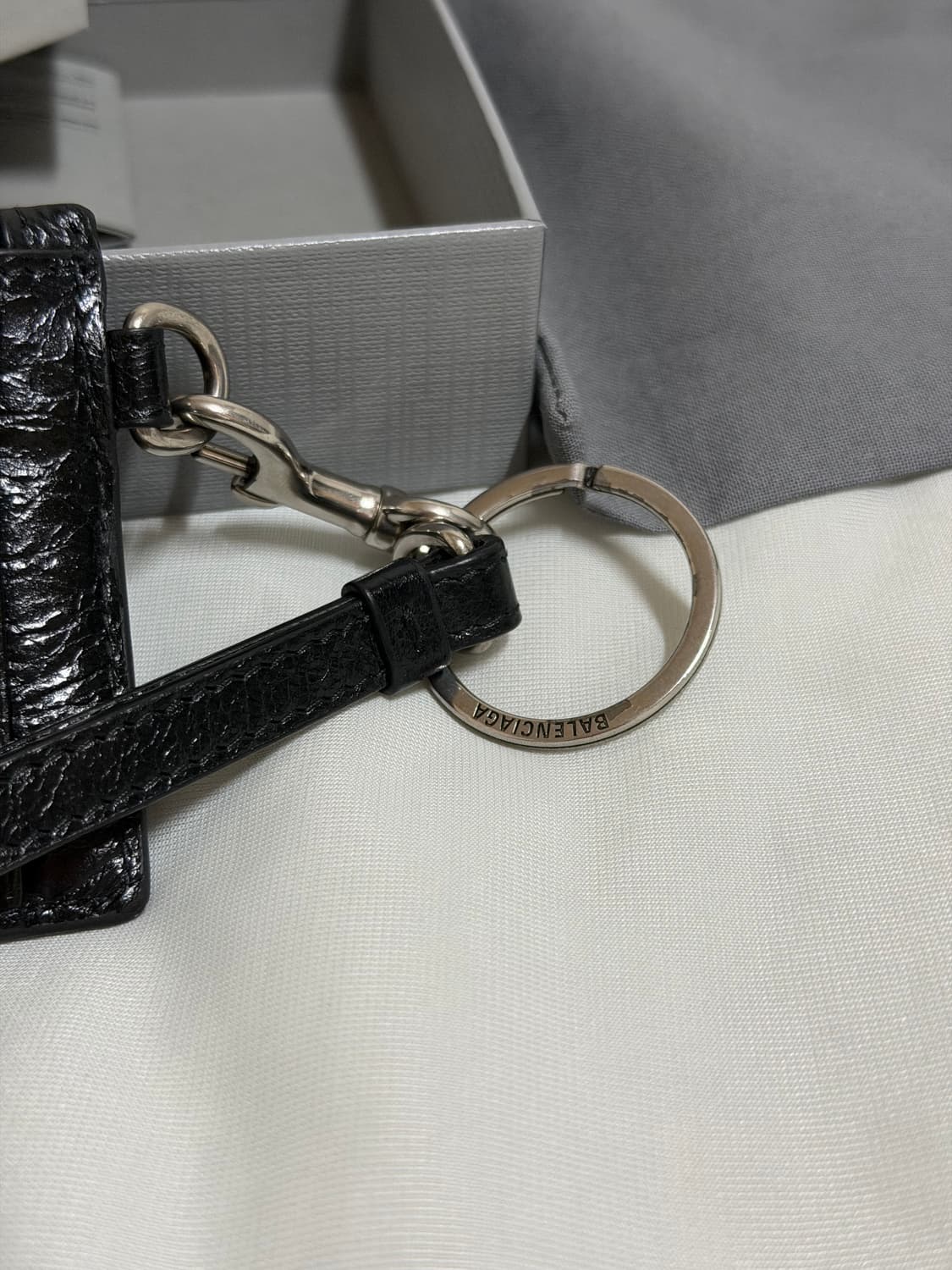 발렌시아가 르 카골 맨 카드 케이스 온 키체인 블랙 상품이미지5