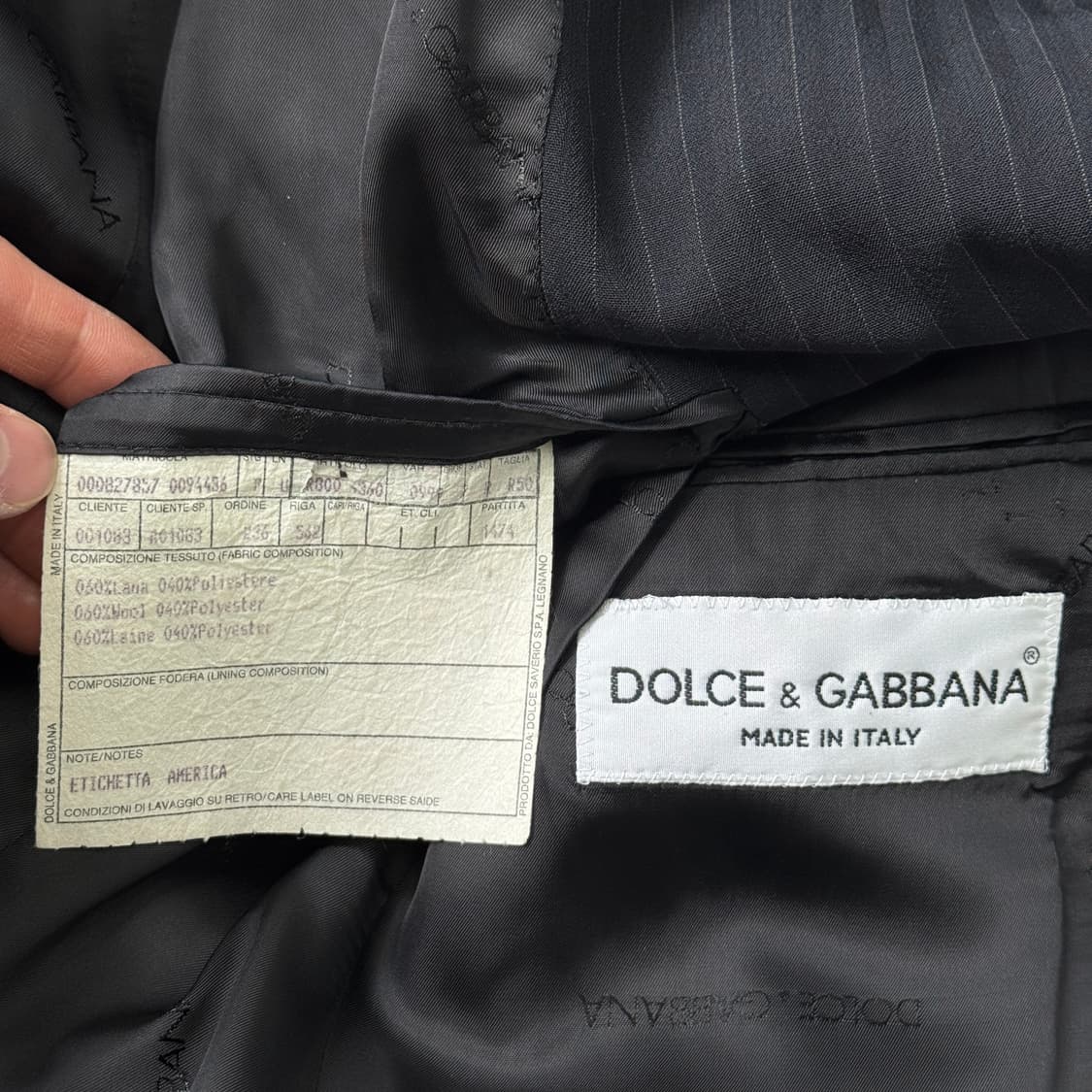 돌체앤가바나 이태리 스트라이프 수트 셋업 50 상품이미지5