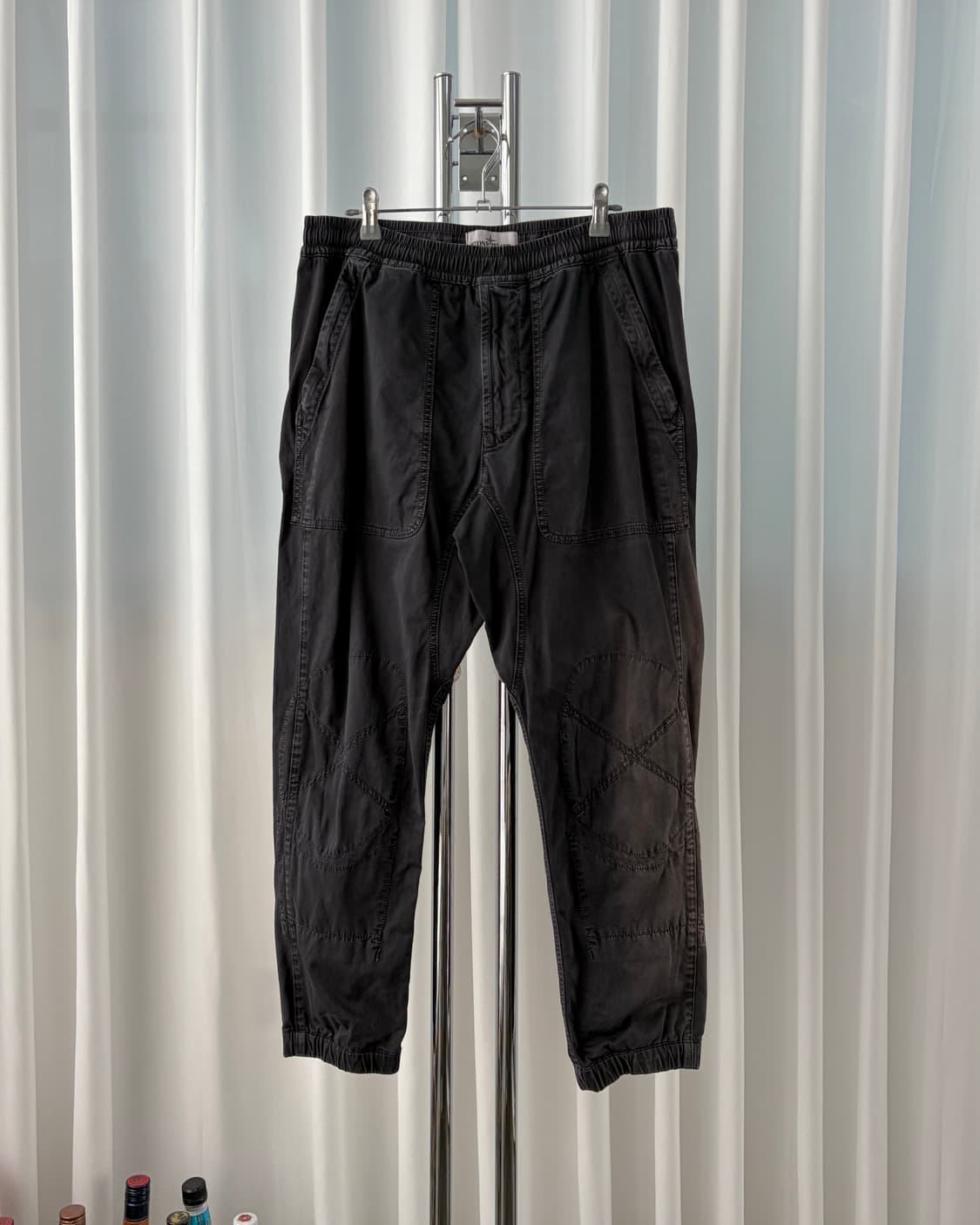 [32인치]스톤아일랜드 로고 밴딩 조거 팬츠 상품이미지1