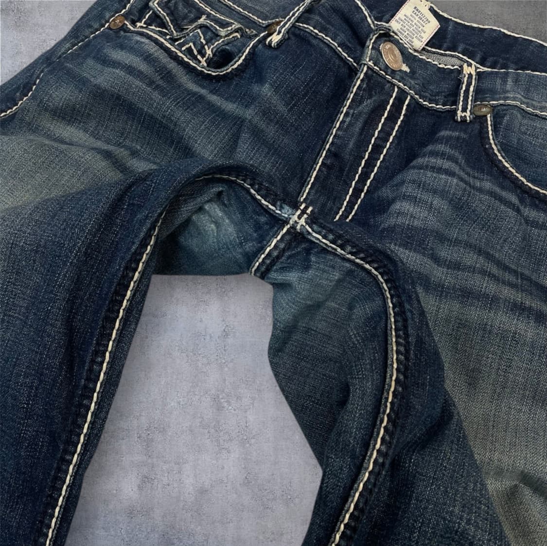 트루릴리전 중청 빌리 자이언트 빅티 워싱 데님팬츠 40 상품이미지5