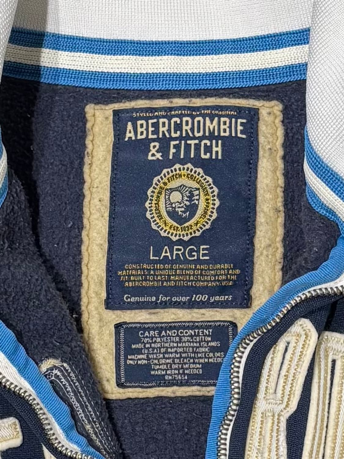 아베크롬비 네이비 빅로고 트랙탑 상품이미지7