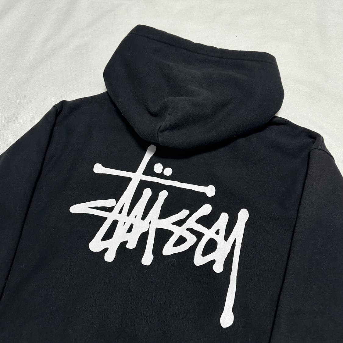 M 스투시 빅로고 블랙 후드티 상품이미지1