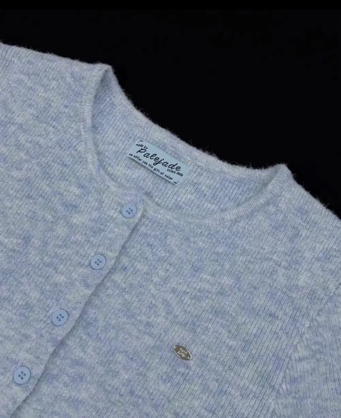 페일제이드 캔디 울가디건 스카이블루 상품이미지3