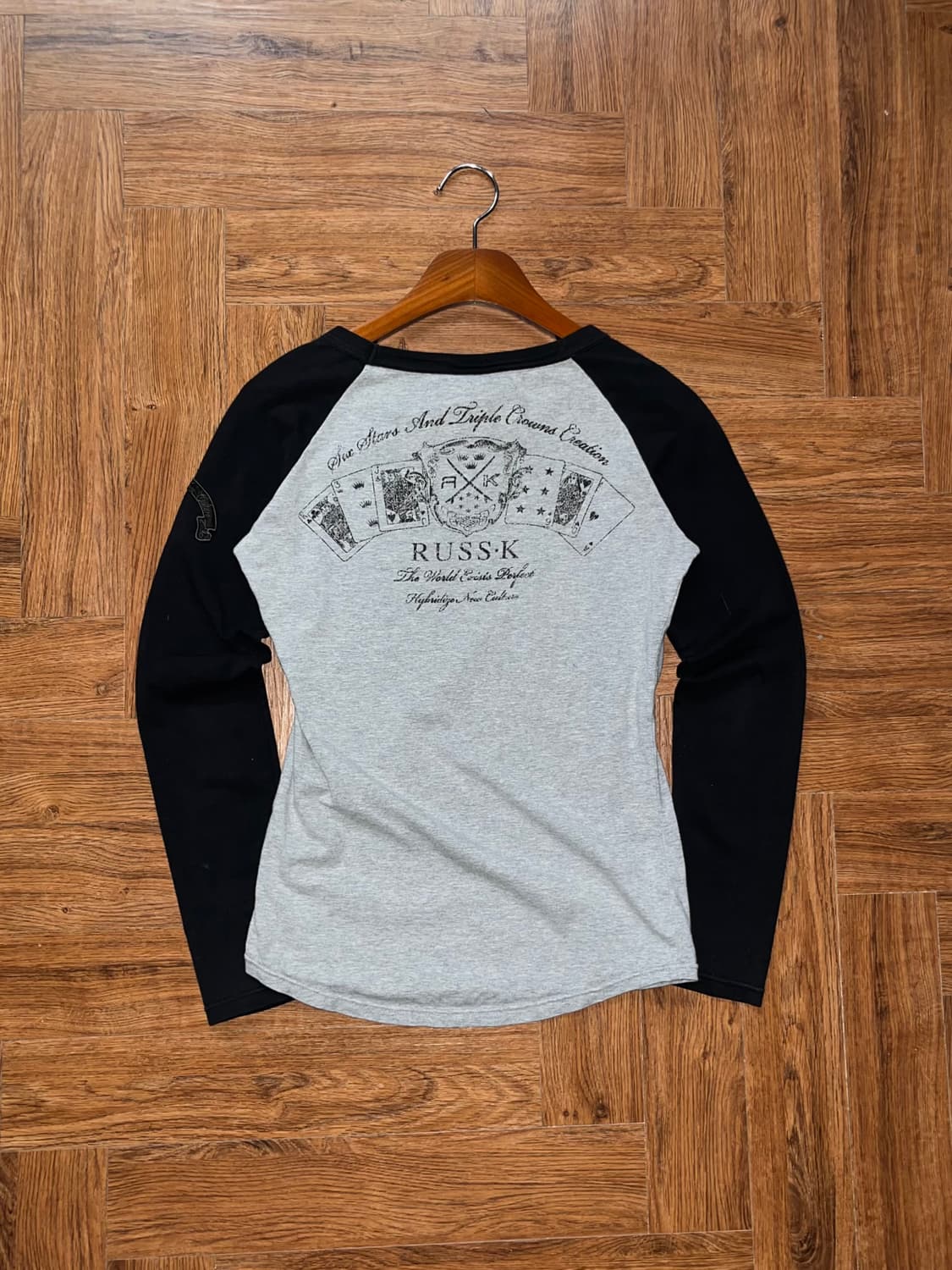 빈티지 프린팅 레글런 티셔츠 상품이미지7