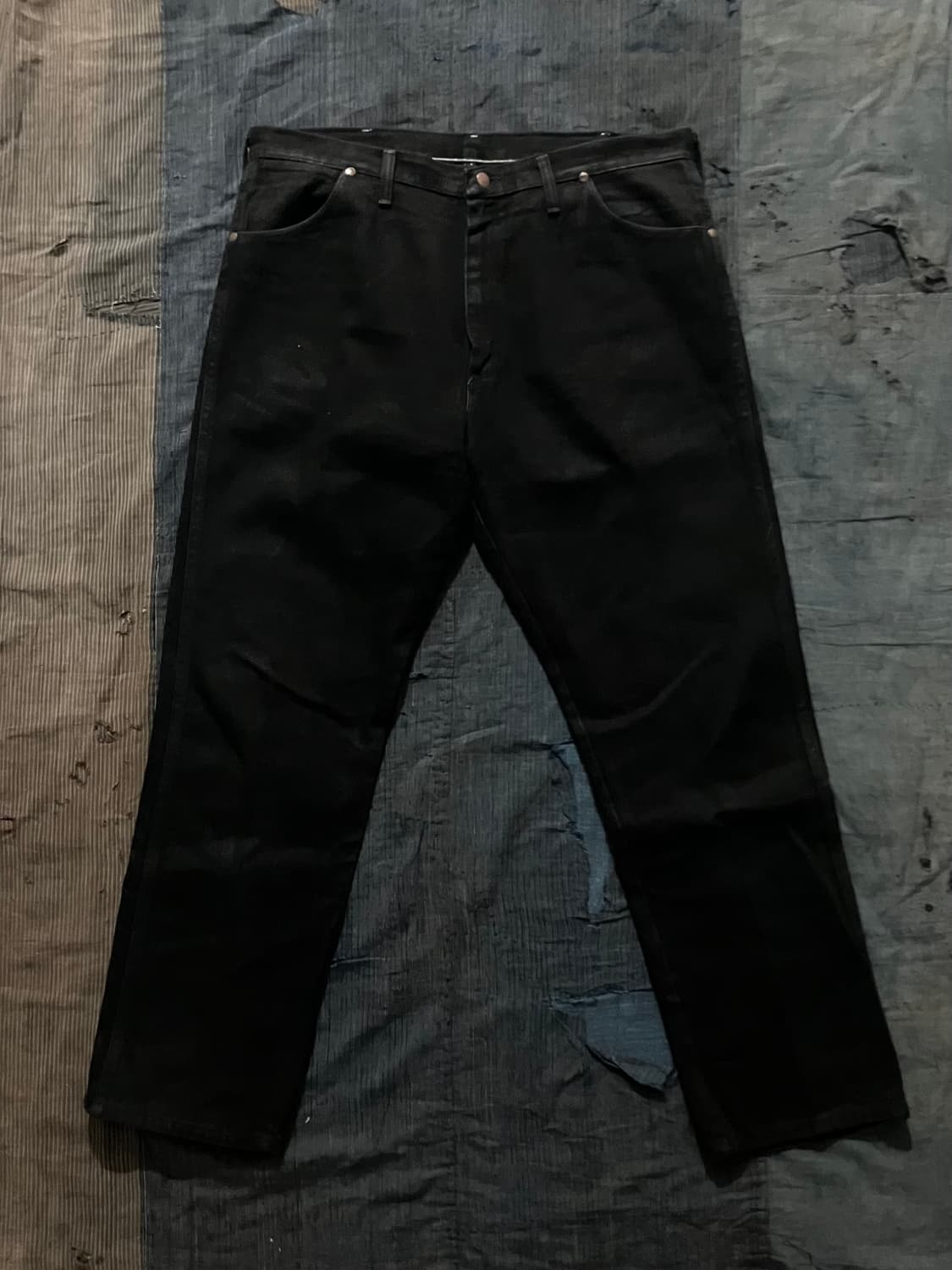 🇺🇸 90s USA 빈티지 랭글러 13MWZWK 블랙 데님 팬츠 상품이미지2