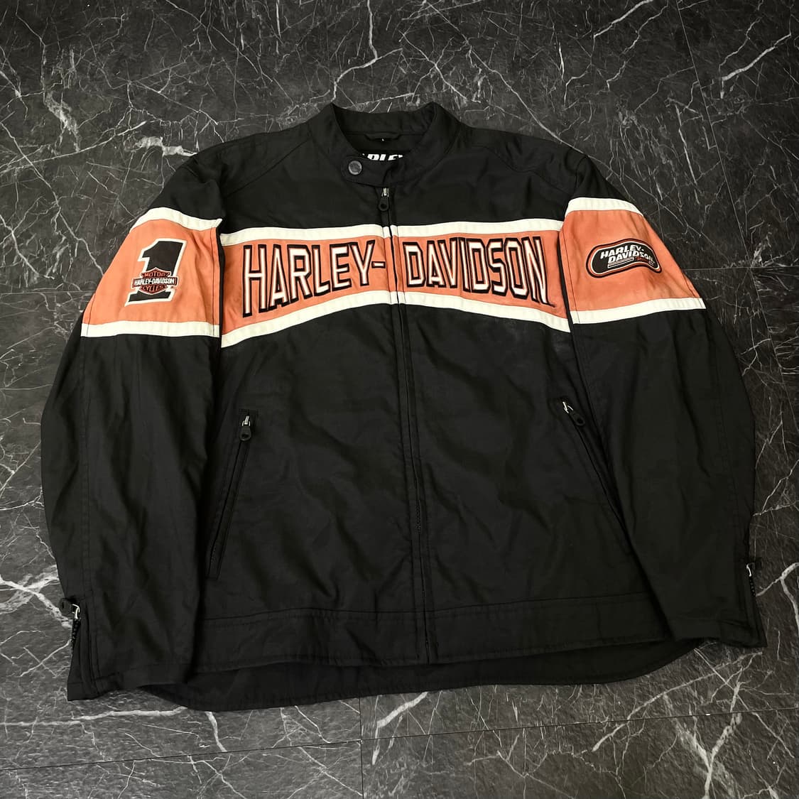 할리데이비슨 패치워크 레이싱 자켓 상품이미지6