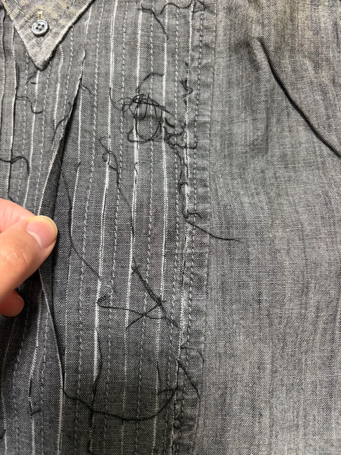 디젤 그런지코어 새상품 흑청셔츠 L 상품이미지10