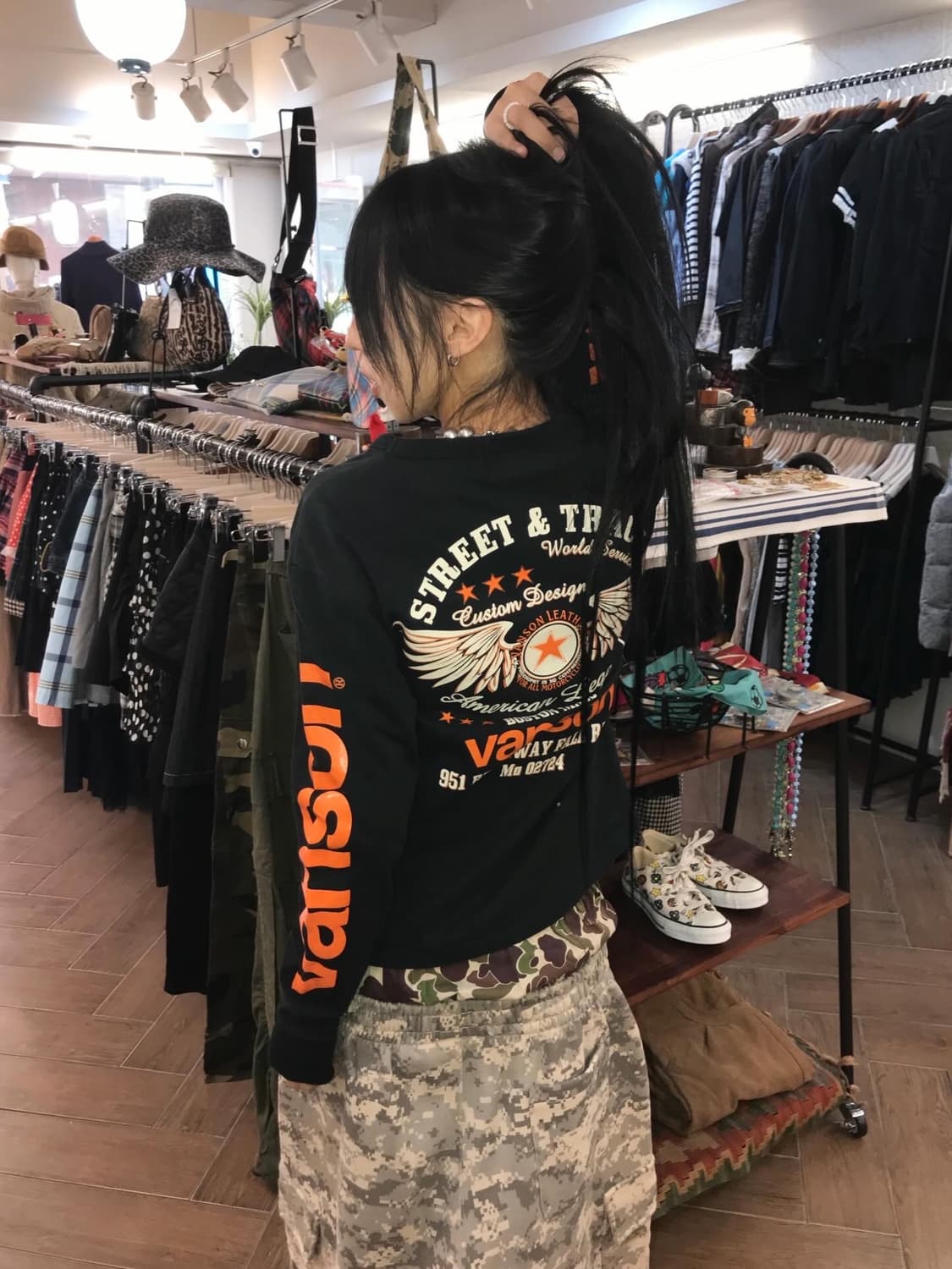 Vanson Logo printing L/S 상품이미지2