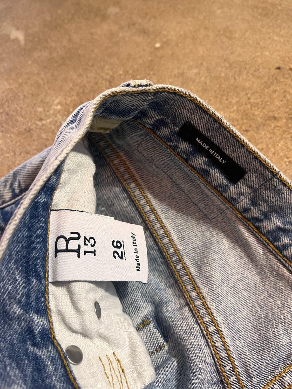 R13 알썰틴 더블레이어드 데님 상품이미지2