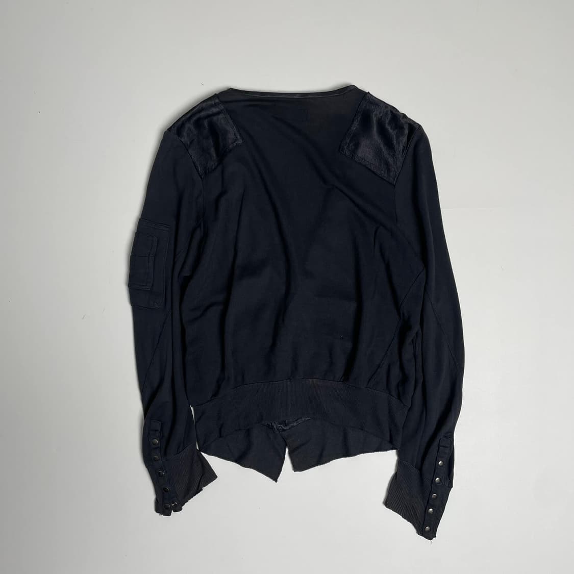 Rna 패치워크 져지 가디건 상품이미지7