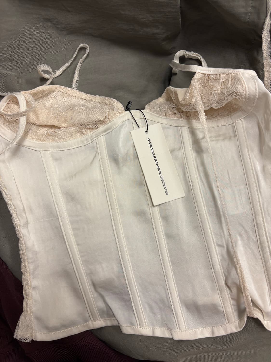 스컬프터 90s glossy 코르셋 탑 상품이미지1