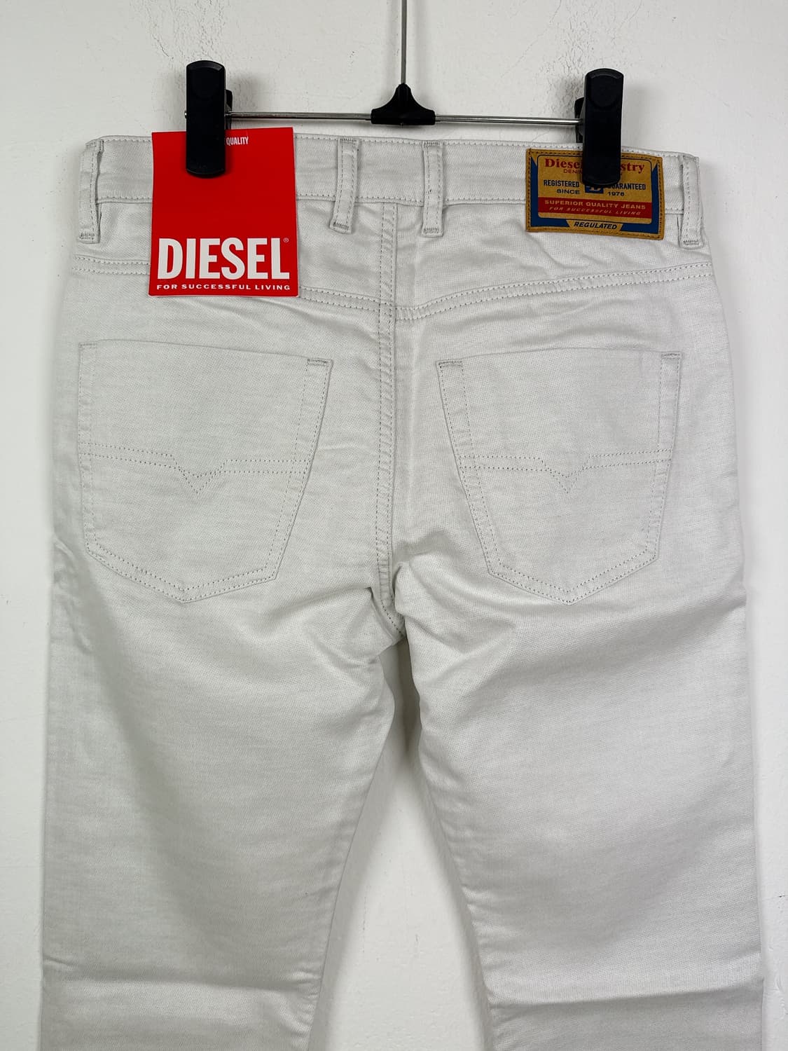 (정품/새상품) DIESEL 디젤 여성 아이보리 크레일리 데님 팬츠 상품이미지6
