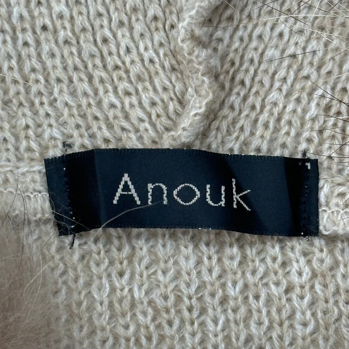 Anouk 라쿤 퍼 러블리 버튼 망토 가디건 라떼갸루 에스닉  상품이미지6