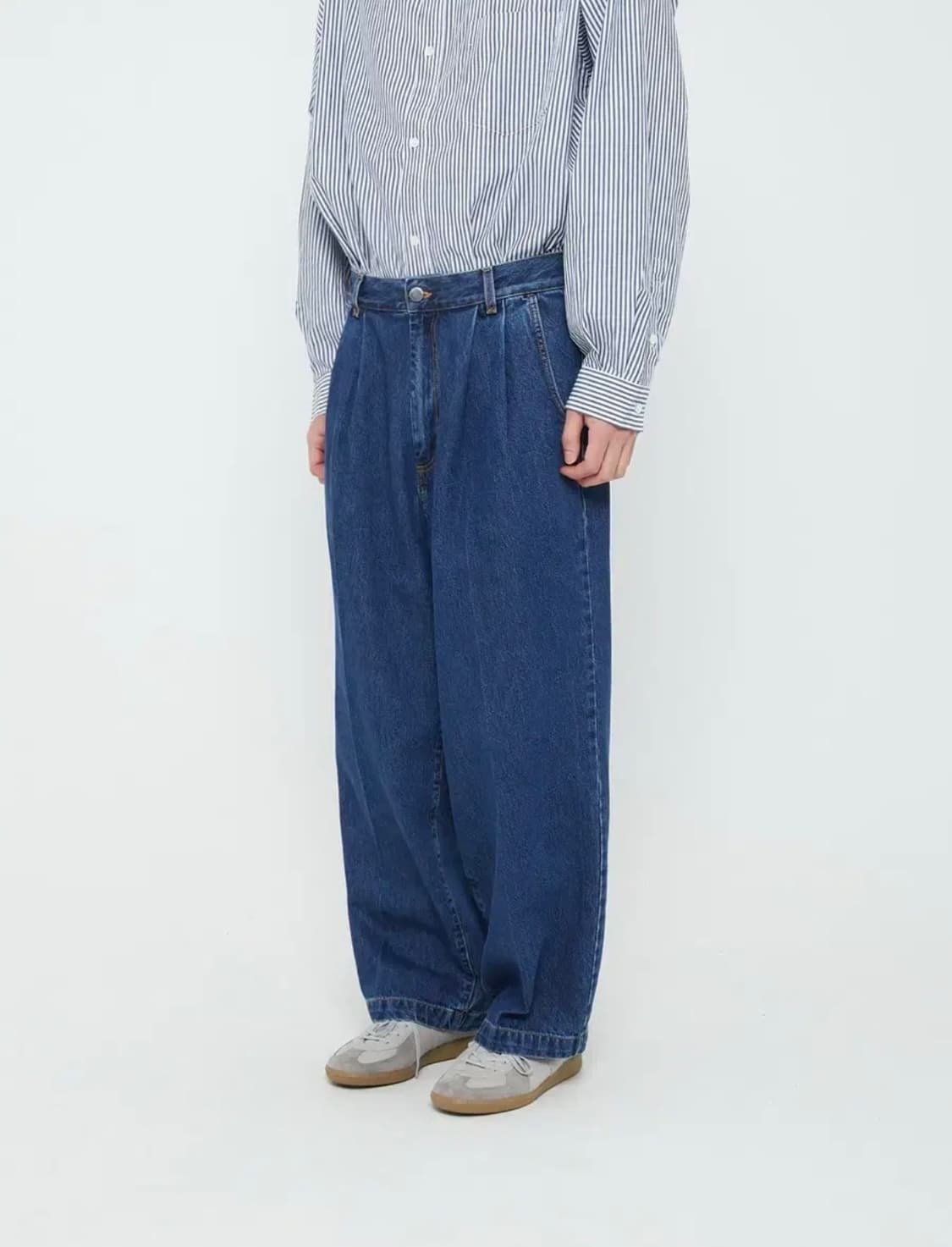 mfpen 비거진 워시드 블루 S사이즈 판매  상품이미지1