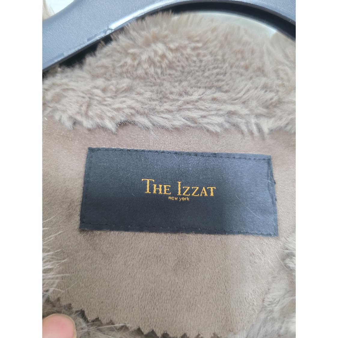 택포// 더 아이작 스웨이드 무스탕 롱코트 L 상품이미지2