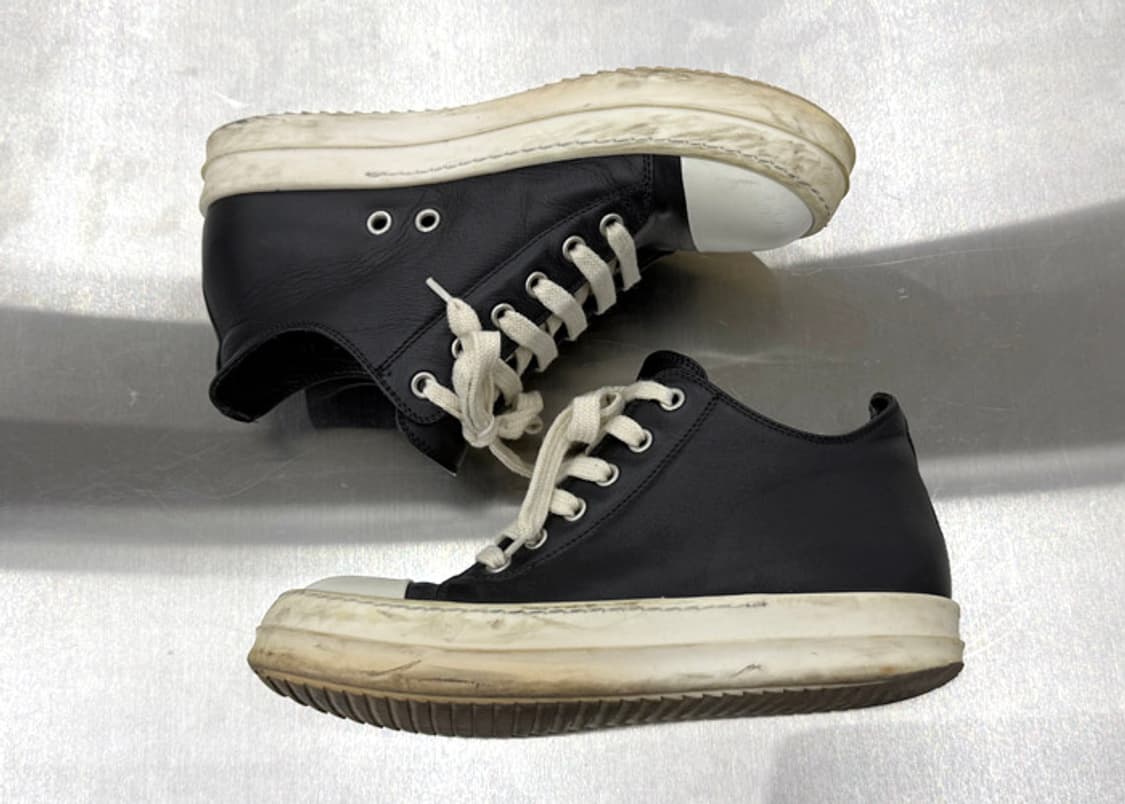 릭오웬스 레더 라몬즈 로우 36사이즈 상품이미지2