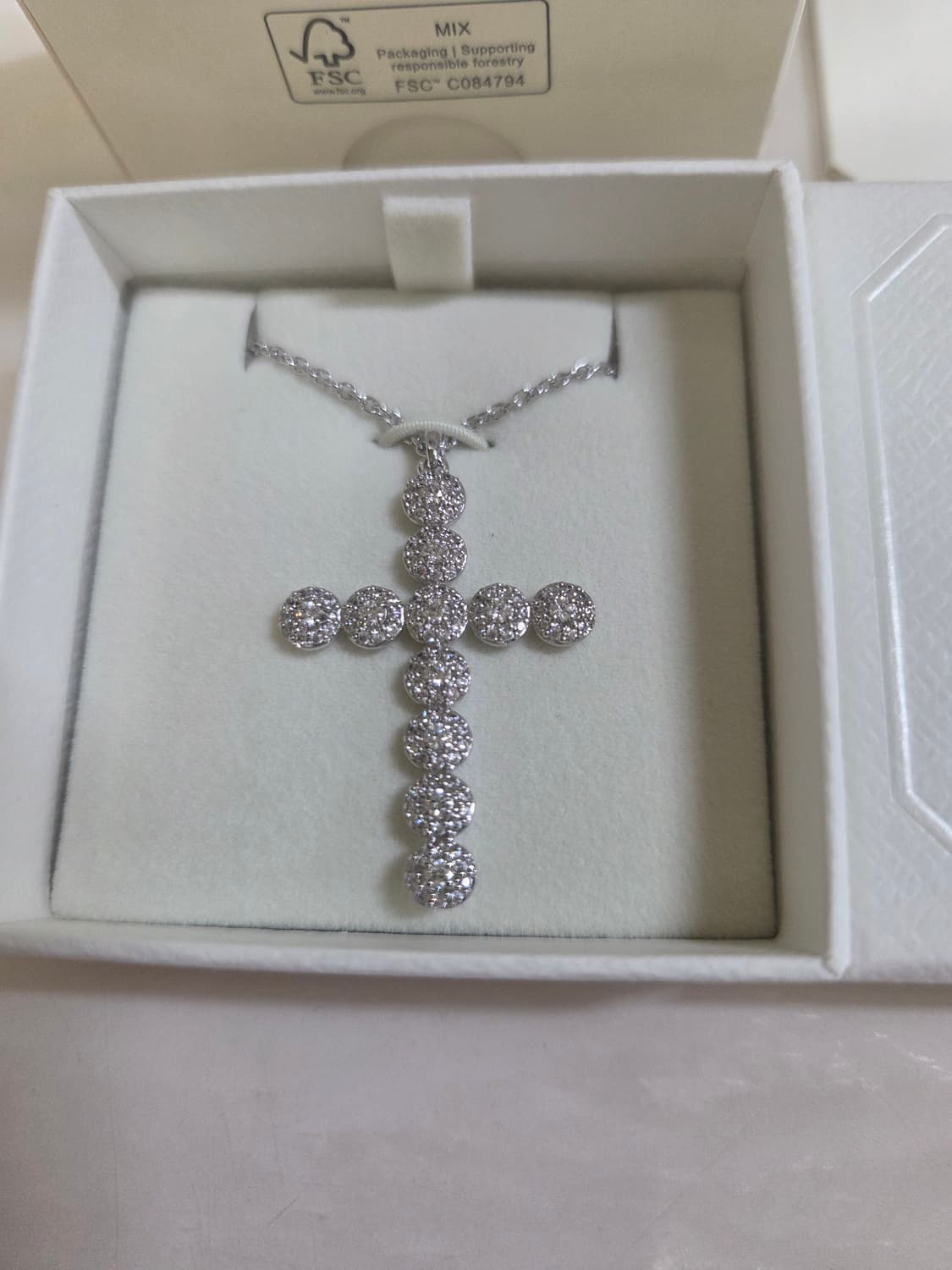 새제품)스와로브스키 태연 십자가 목걸이 정품 상품이미지7