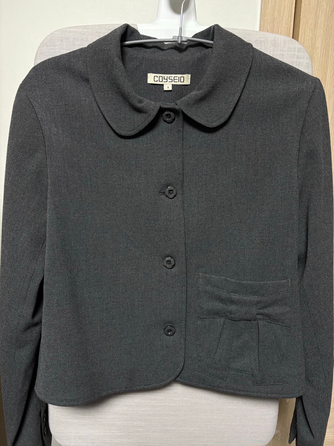 RIBBON JACKET GREY 상품이미지3