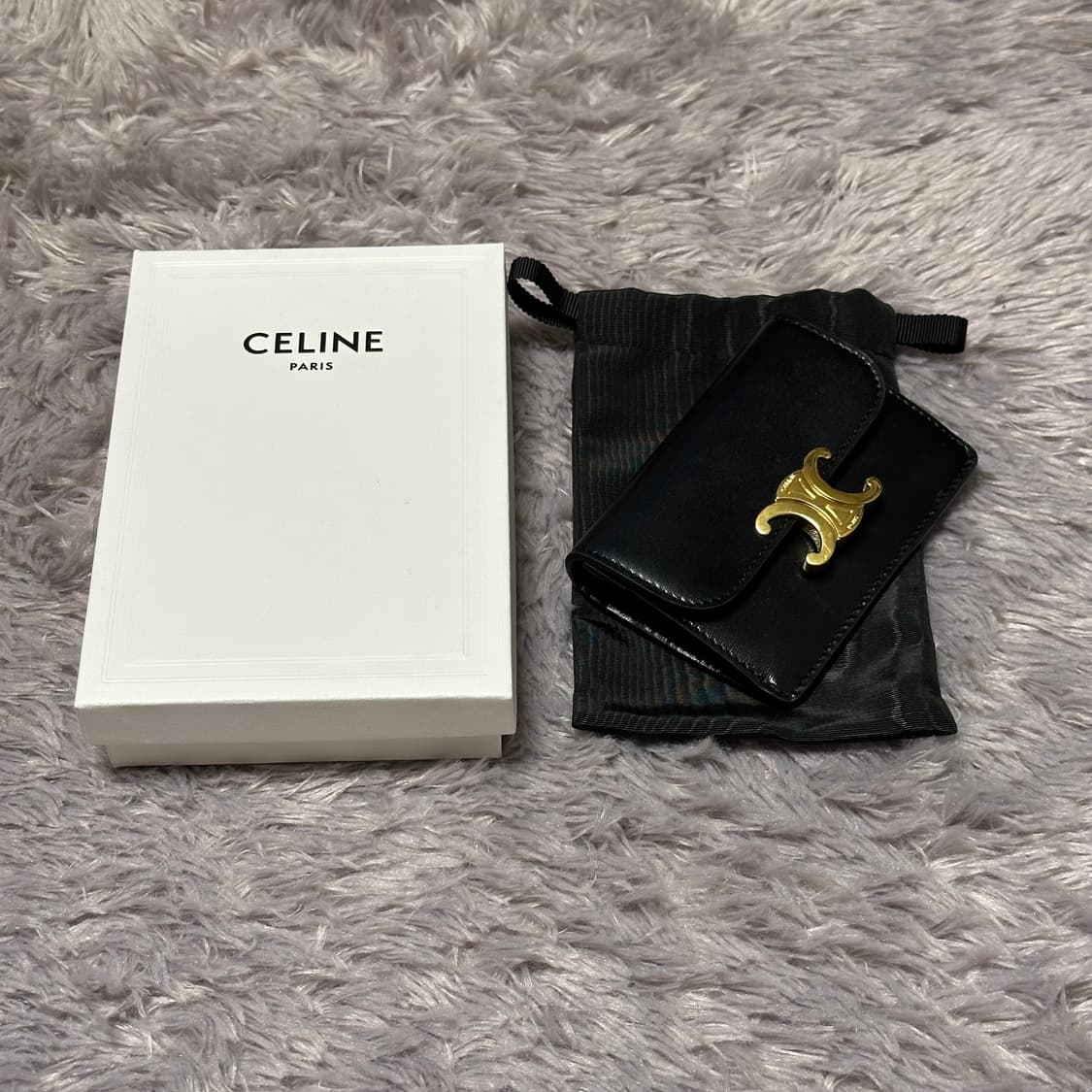 [풀구성] 셀린느 트리옹프 카드지갑 블랙 상품이미지9